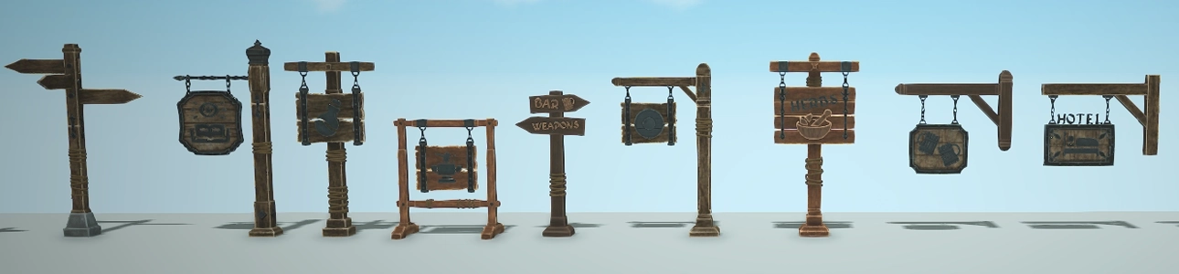 Modular Medieval Signs